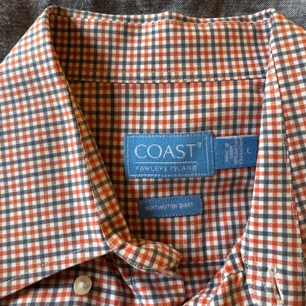 Men's Checkered Shirt - Red and White